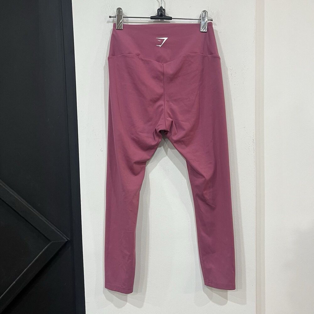 Pink Purple Cropped Gymshark Leggings Size Small Activewear Athletic - Picture 4 of 5